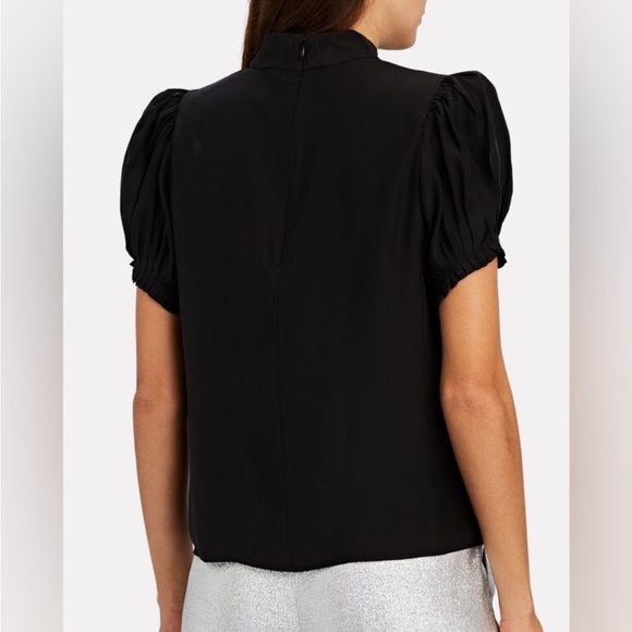 Frame Denim 100% Silk Pleated Party top - Picture 2 of 6